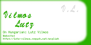 vilmos lutz business card